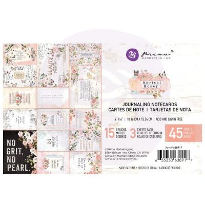 Prima Marketing - Journaling Cards - Apricot Honey 4 x 6